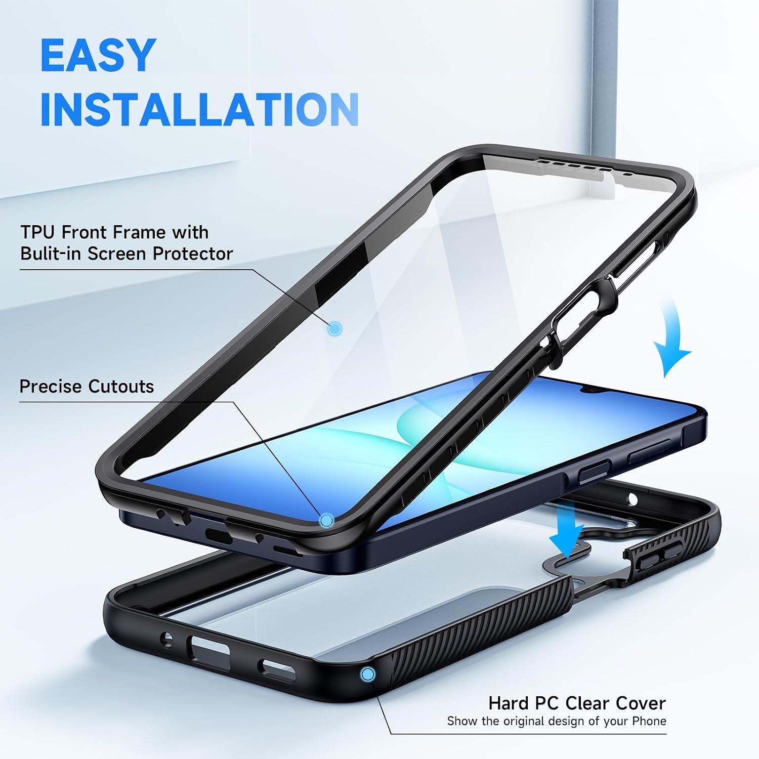 Detalle 2 de seacosmo Galaxy A17 Case 360° protection