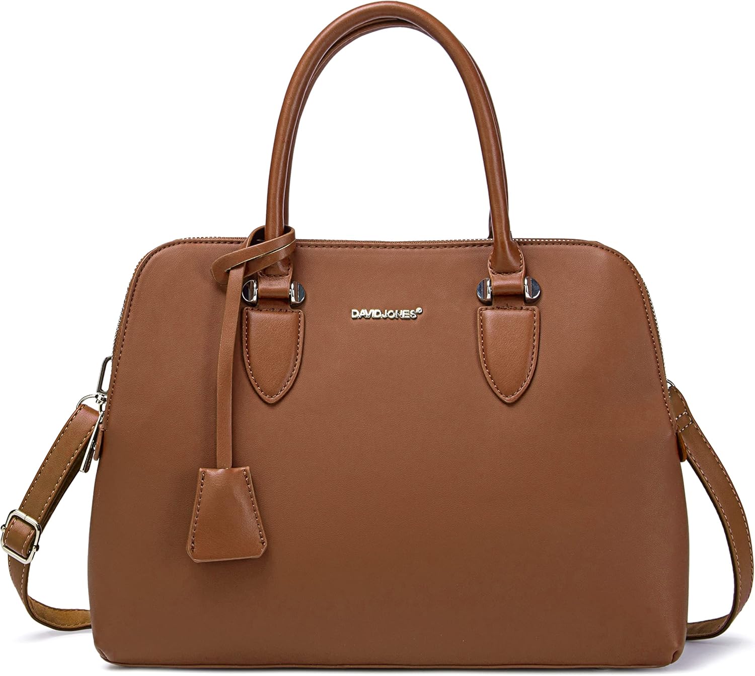 Thumbnail 3 de David Jones Bugatti – Sac à main femme en cuir PU marron camel, porté épaule ou croisé