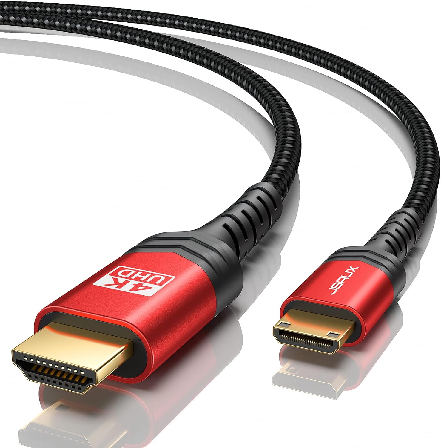 Detalle de JSAUX Mini HDMI auf HDMI Kabel 3M 4K@60Hz