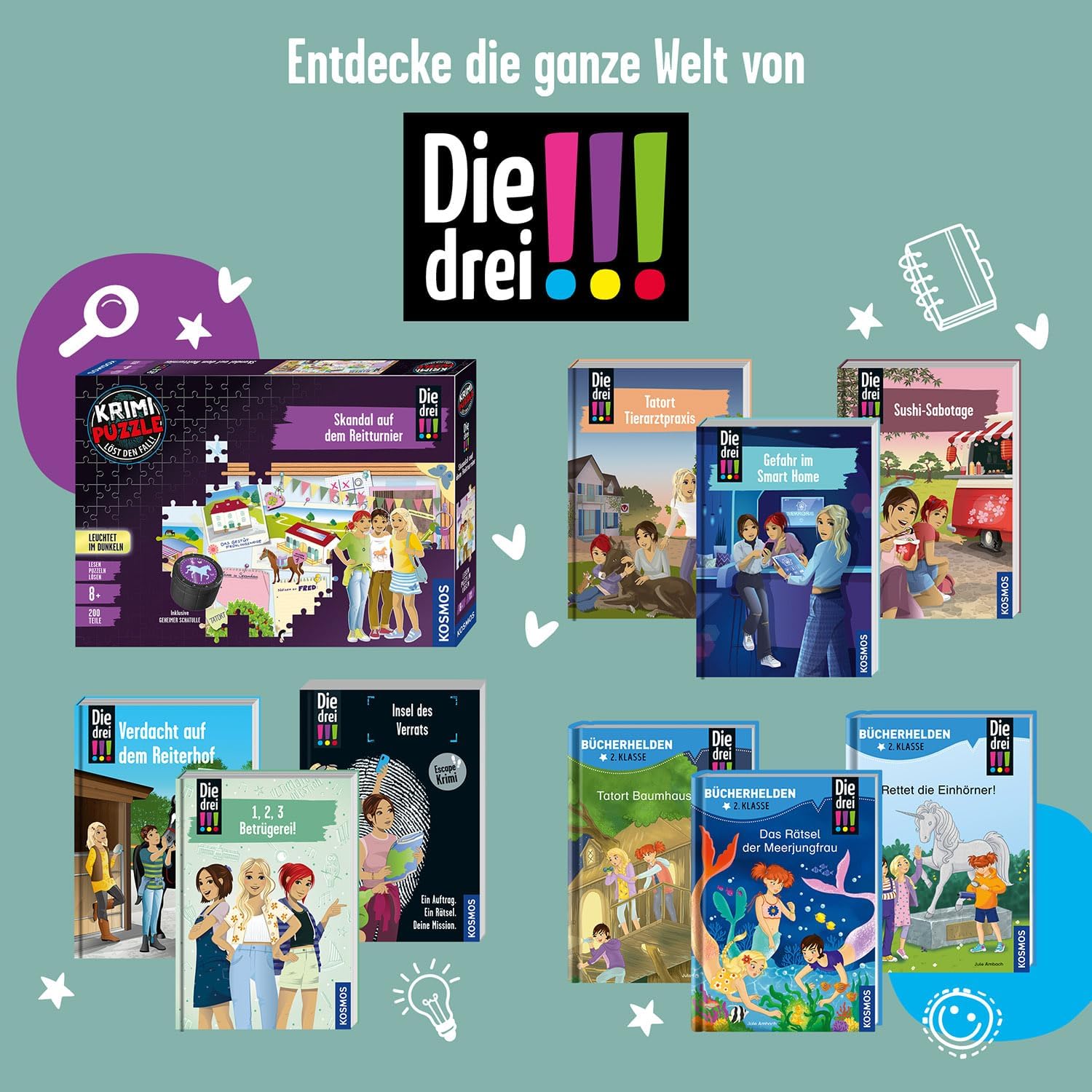 Thumbnail 6 de Krimi Puzzle Die Drei Skandal 200 Teile