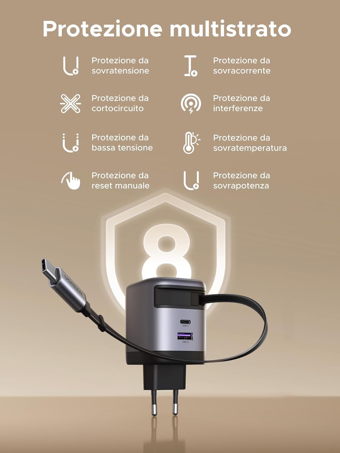 Thumbnail 4 de UGREEN Nexode caricatore USB C 65W