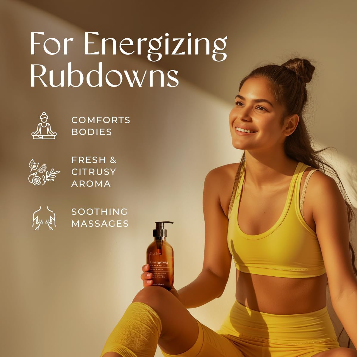 Detalle 2 de Gya Labs Energizing Massage Oil 200 ml