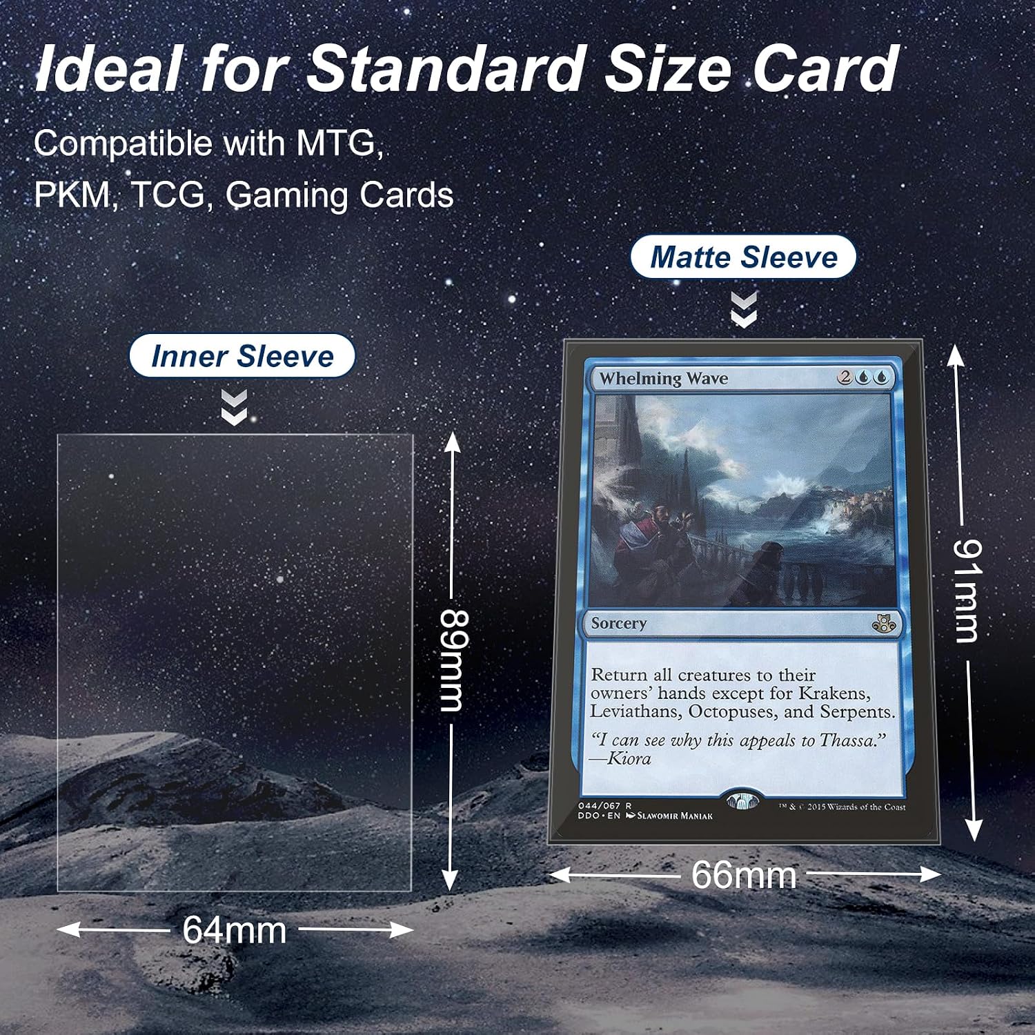 Detalle de Mlikero 600 Pack Card Sleeves ๐
