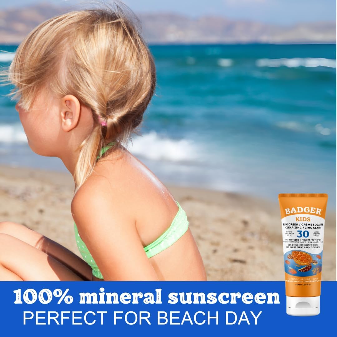 Thumbnail 3 de Badger Kids Organic Mineral Sunscreen SPF 30 with Zinc Oxide (87ml)