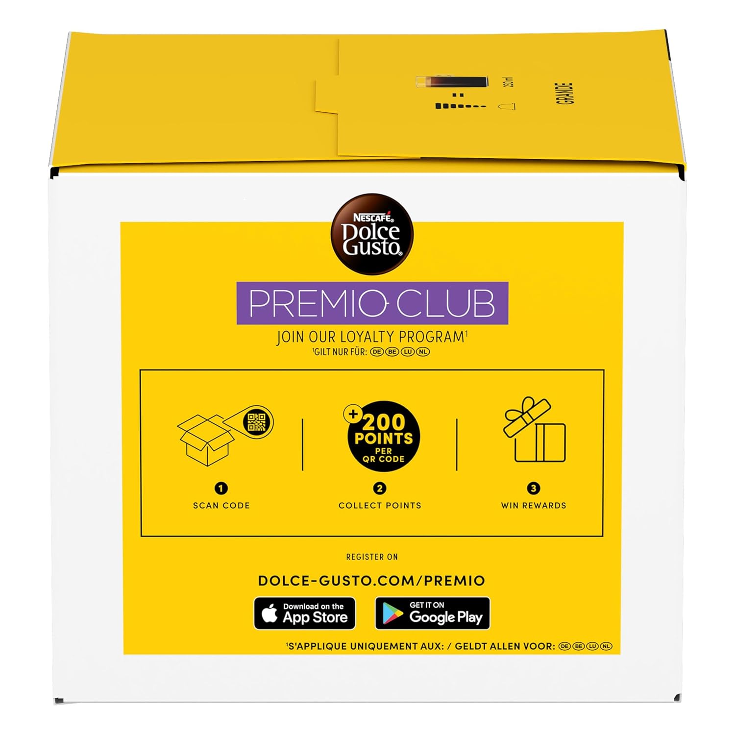 Detalle de NESCAFÉ Dolce Gusto Grande Kaffeekapseln – 3er Vorratspack (3 x 30 Kapseln)