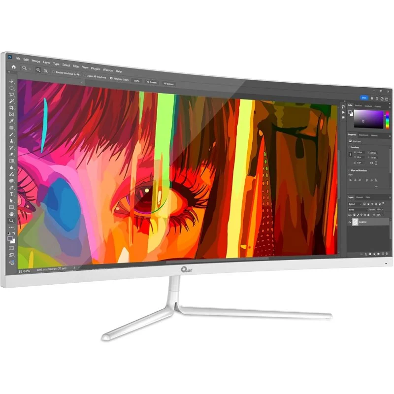Thumbnail 3 de Qian QMC-VA30-02 29.5" LED UWFullHD Curvo: monitor profesional para productividad y inmersión
