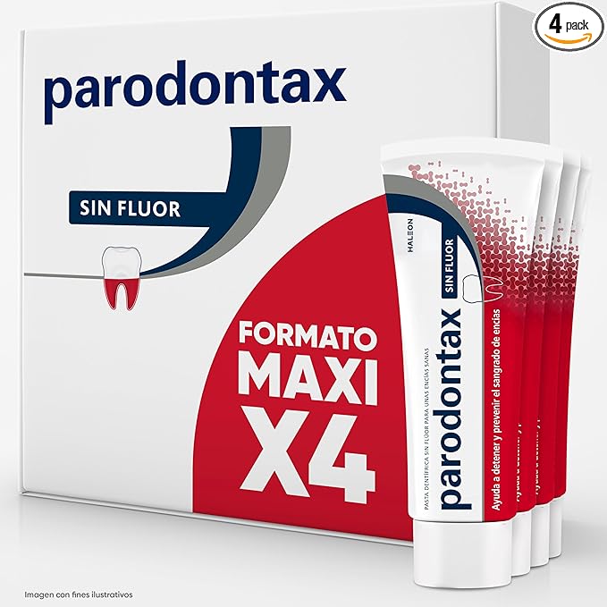 Parodontax Sin Flúor 💎 Pack 4x75 ml para Encías Sanas