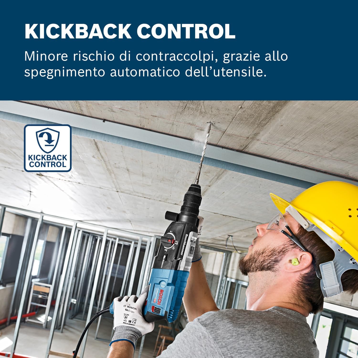 Thumbnail 2 de Bosch Professional GBH 2-28 F (0611267601) – martello perforatore SDS Plus con mandrino autoserrante 13 mm, in L-BOXX