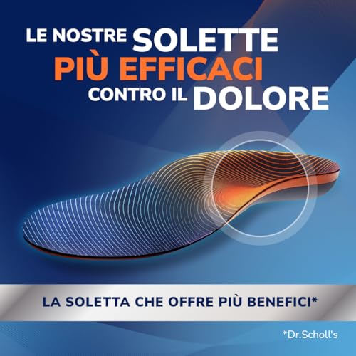 Detalle 2 de Dr. Scholl’s Advanced Pain Relief: Solette ortopediche per scarpe e stivali, supporto arco plantare e ammortizzazione fino a 150 kg (taglia 42-42.5)