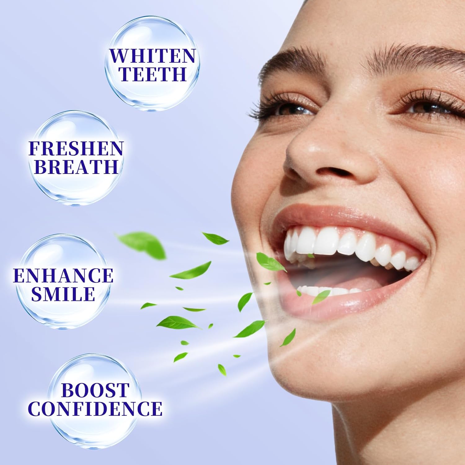 Detalle 2 de Purple Whitening Strips (28 Strips) by Purple Teeth Whitening Strips with Non-Slip Technology