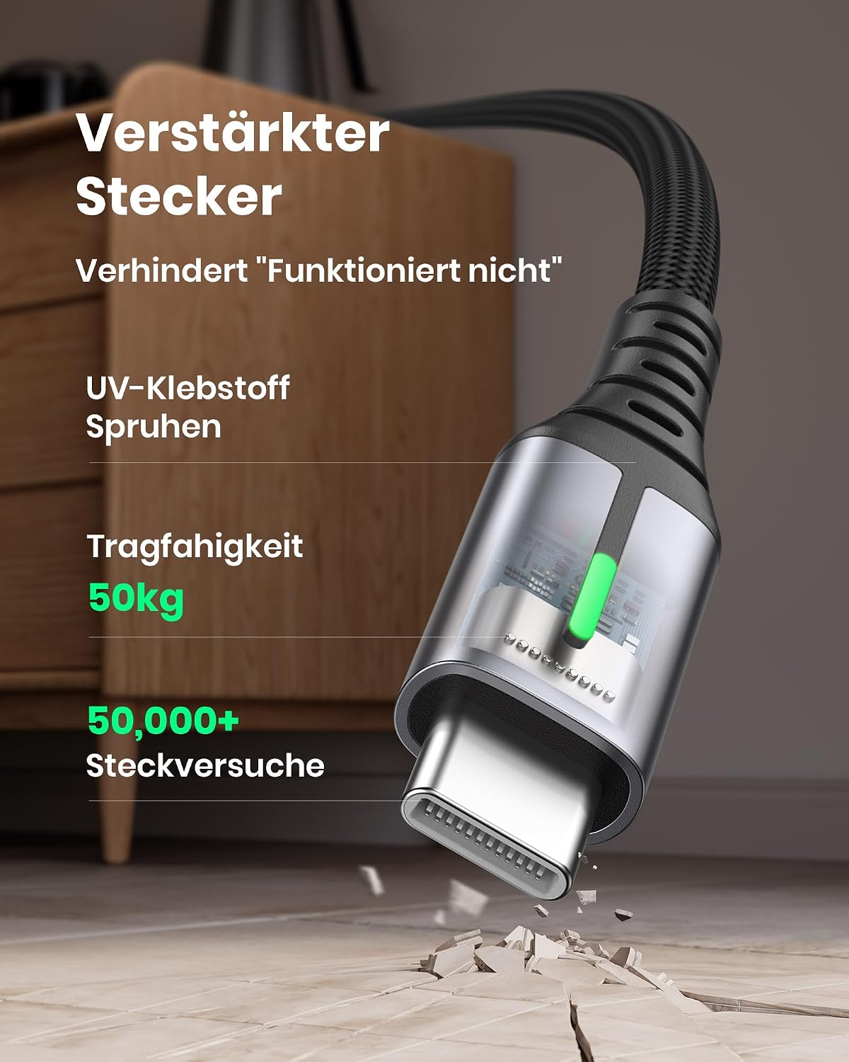 Detalle 2 de INIU USB C Kabel 5er Set (1+1+2+2+3m)