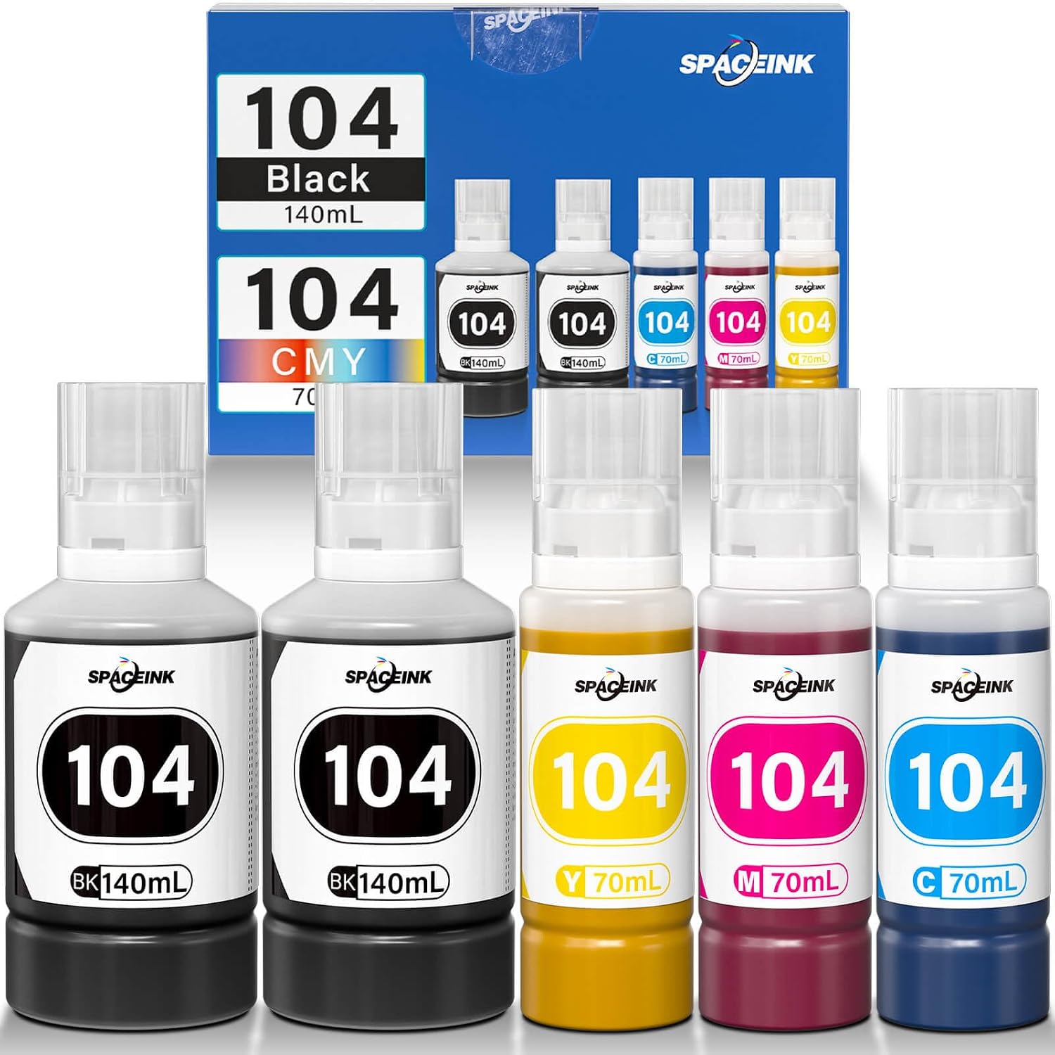 Thumbnail 6 de Tinte 104 Multipack kompatibel für Epson 2x140 ml Schwarz