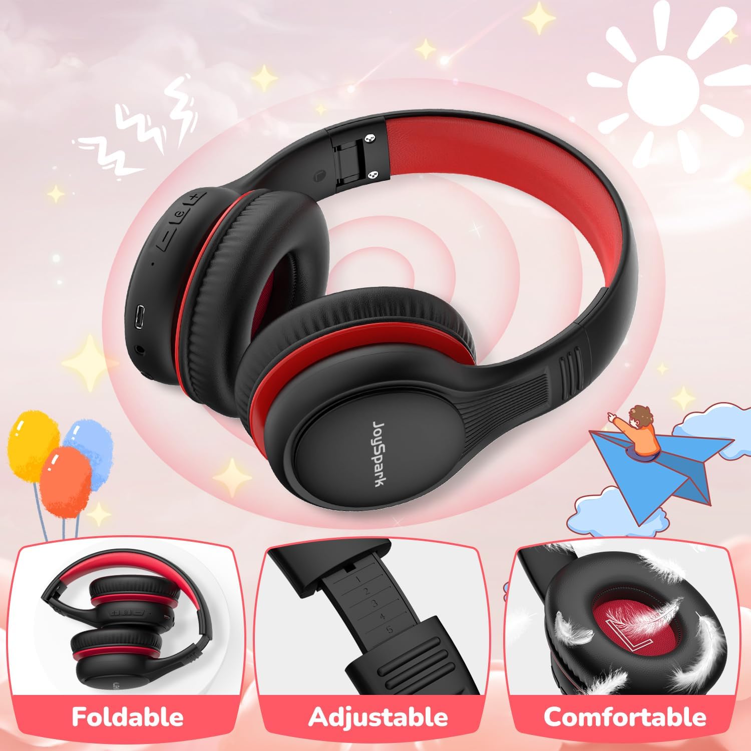 Thumbnail 4 de JoySpark B08 Kids Headphones 60 Hours