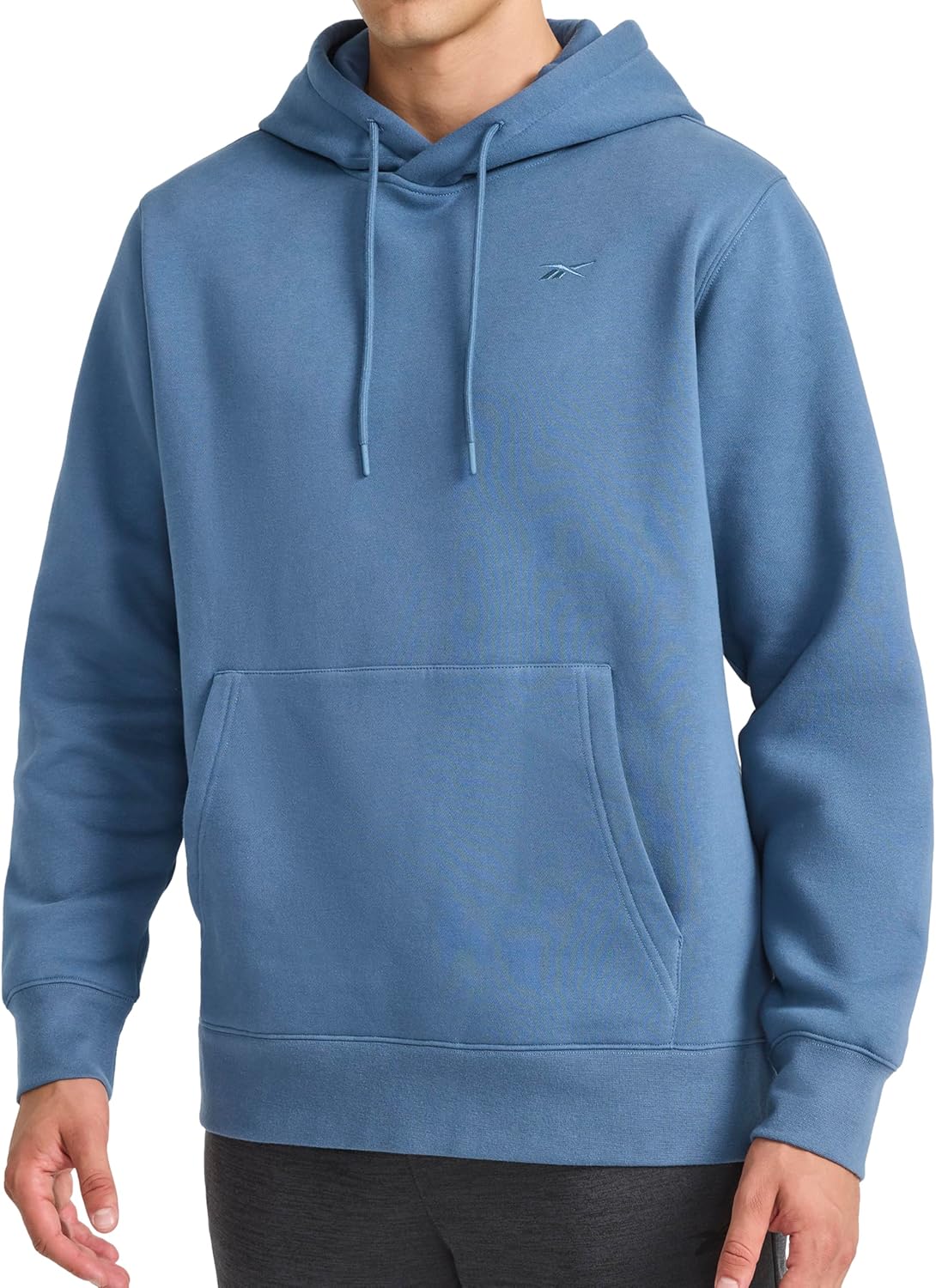 Detalle de Reebok Men’s Finisher Hoodie — Standard Fit, Midweight Cotton-Poly Fleece