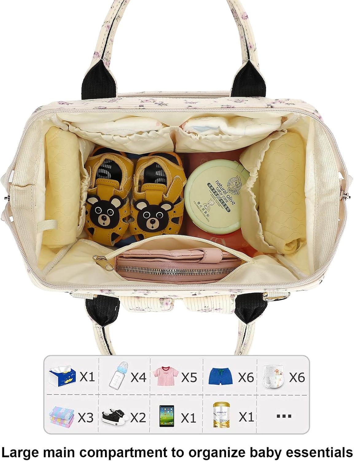 Detalle 1 de Yusudan Diaper Bag Backpack in Corduroy