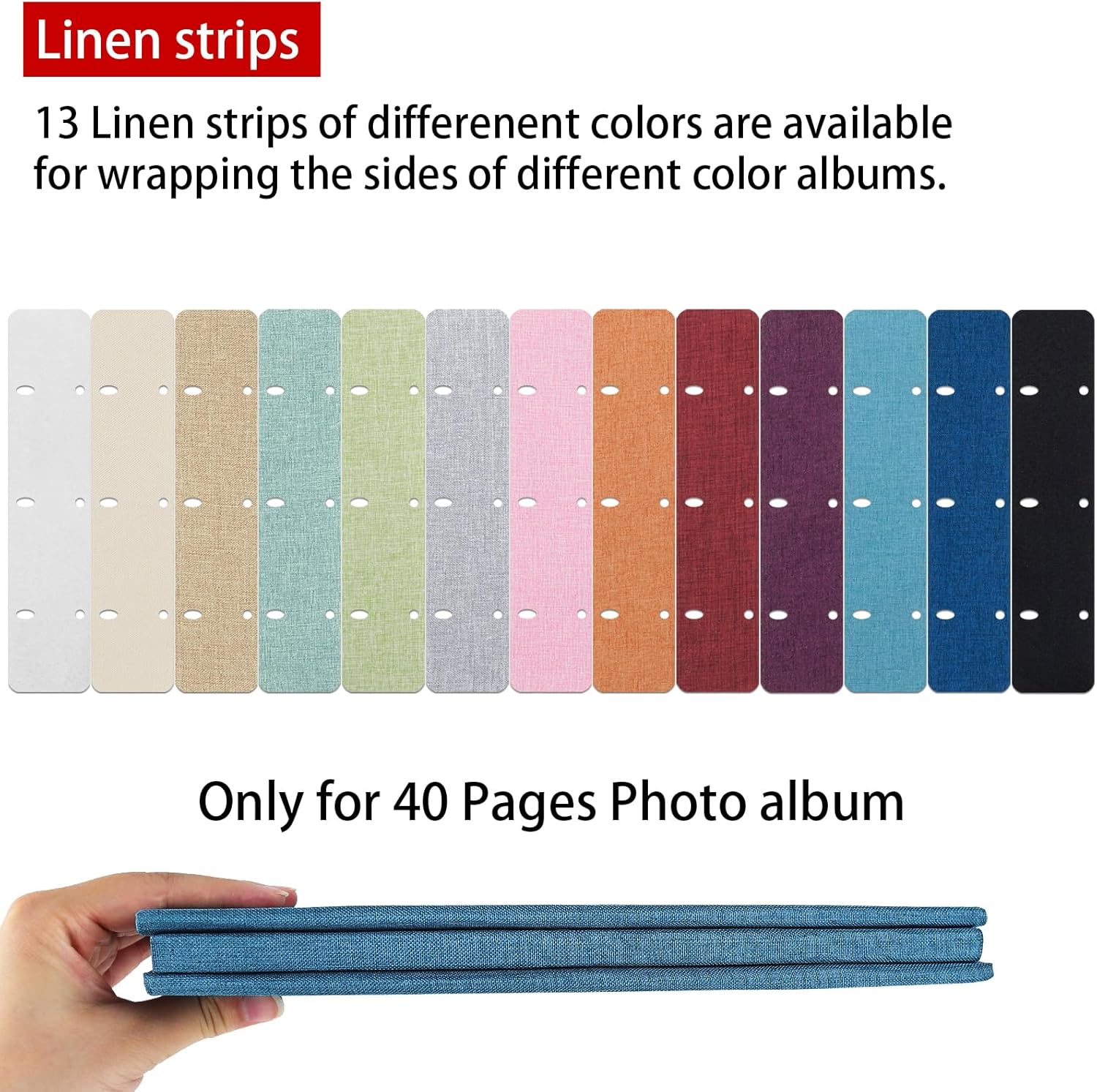 Detalle de Vienrose sticky blank refill pages for 4x6 and 8x10 photos (self-adhesive), 10 sheets/20 pages for Vienrose 40-page albums