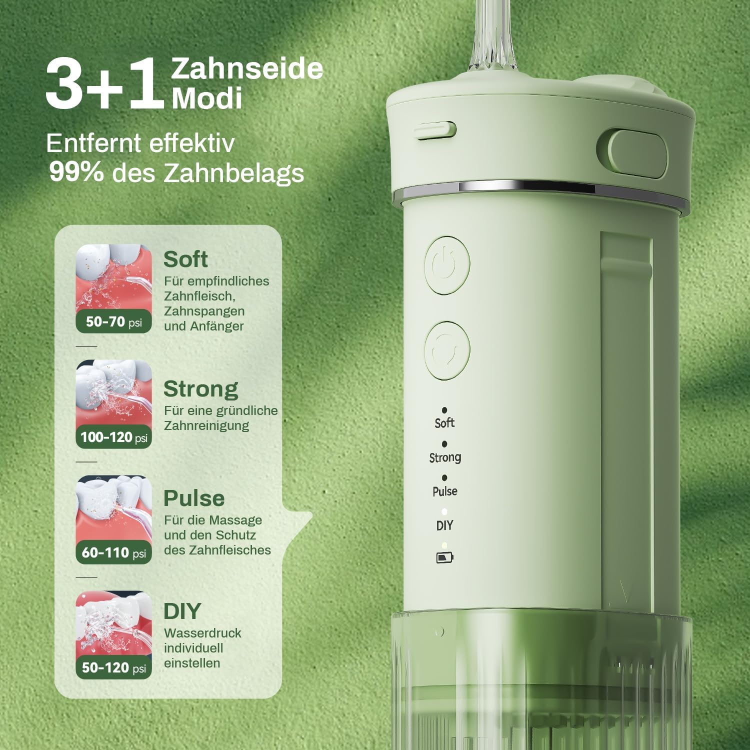Detalle 2 de JTF Irrigador Bucal Mini portátil 230 ML