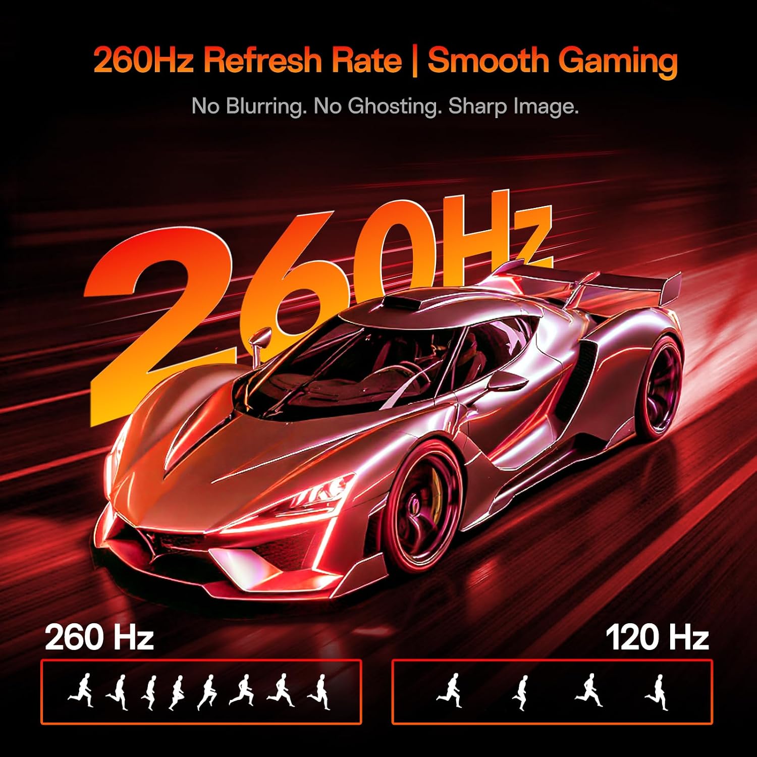 Detalle de KOORUI 27 inch QHD Gaming Monitor G2721X: 2560x1440, 260Hz (240Hz supported), HDR400, Fast IPS