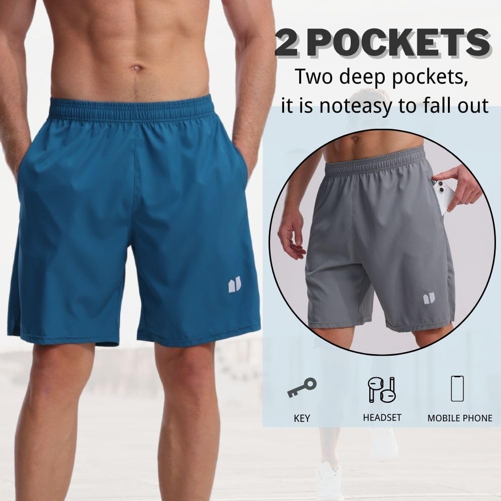 Thumbnail 3 de Bsrpolry 5 Pack Men's Running Shorts – Quick Dry Gym Shorts with Pockets