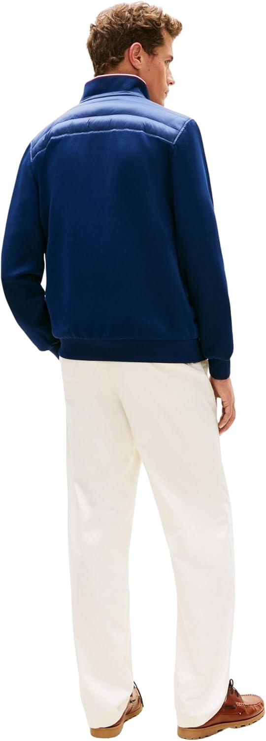 Detalle 2 de Tommy Hilfiger Mix Media Ess RWB Stand Collar Mw0mw41329 – Felpa con Zip Uomo