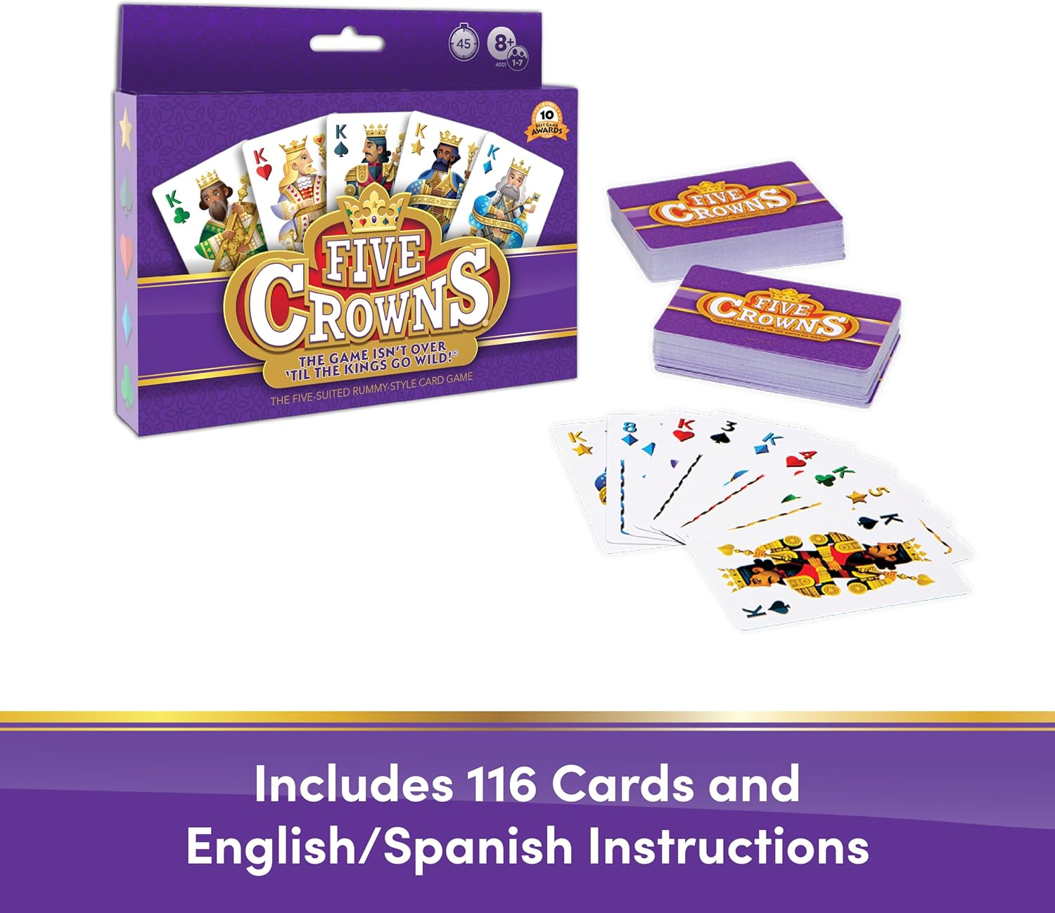 Detalle de Five Crowns Rummy Style Card Game by PlayMonster