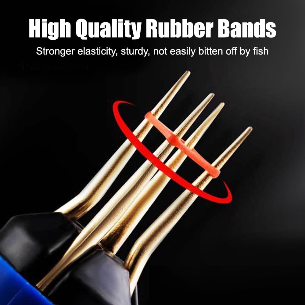 Thumbnail 4 de MiOYOOW Pellet Bait Bands – 2 Pcs Pellet Bander Tool with 2mm Rubber Rings (20,000 Ties) for Outdoor Fishing