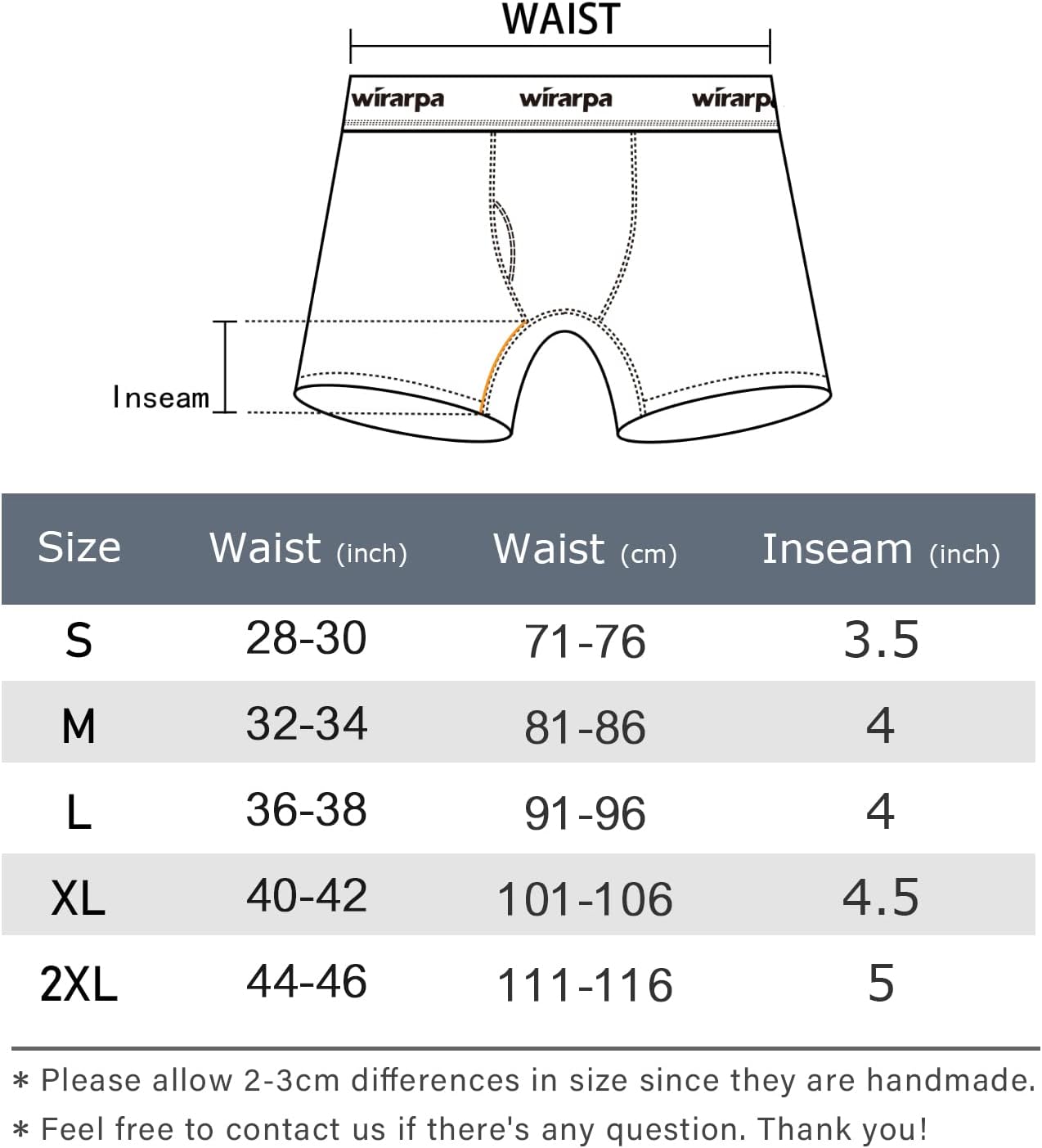 Thumbnail 4 de wirarpa Men’s Cotton Stretch Trunks (Open Fly, Tagless) – Regular Leg, 4 Pack