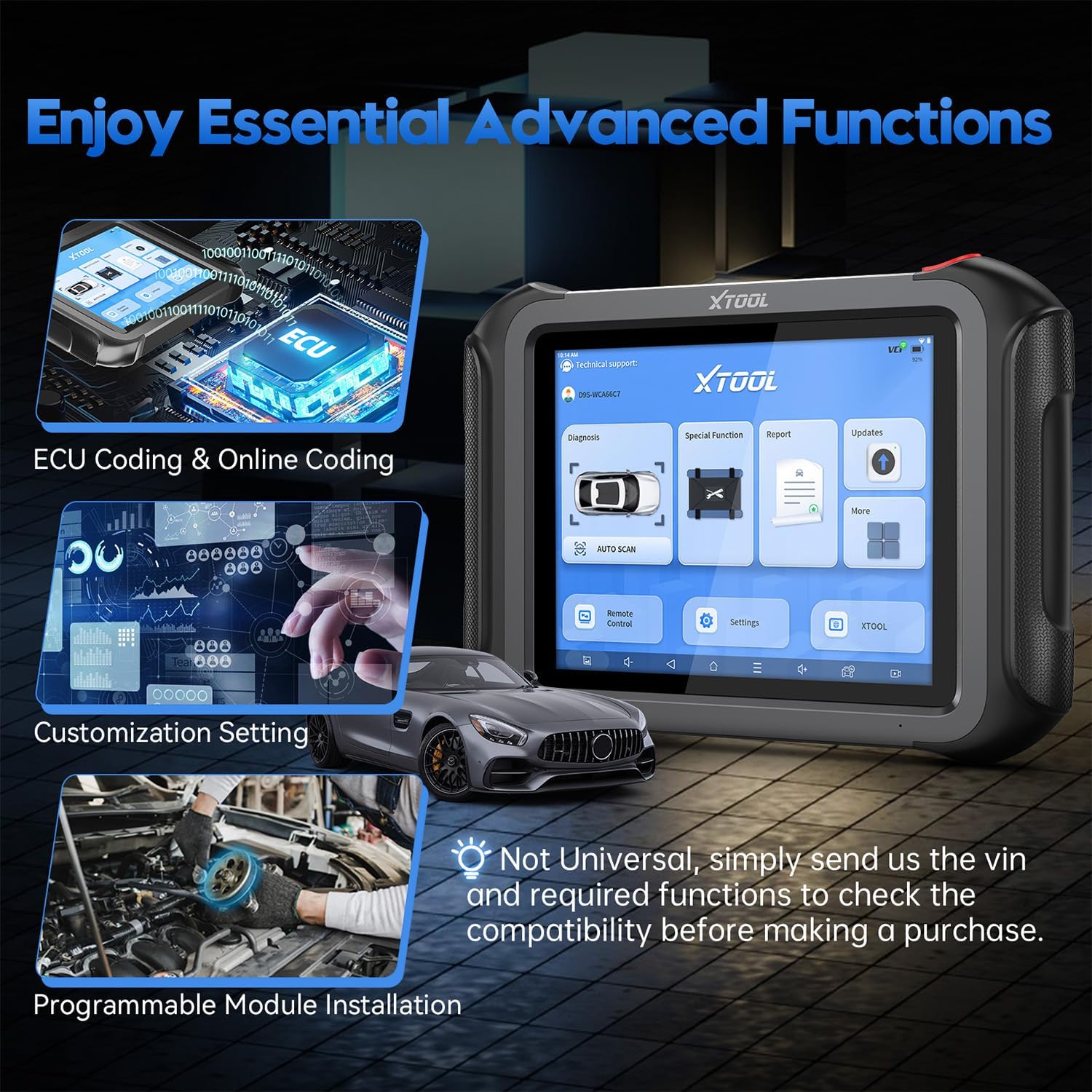 Thumbnail 4 de XTOOL D9S 2.0: AI-Assisted OE-Level Bidirectional Scanner for Full-System Diagnostics