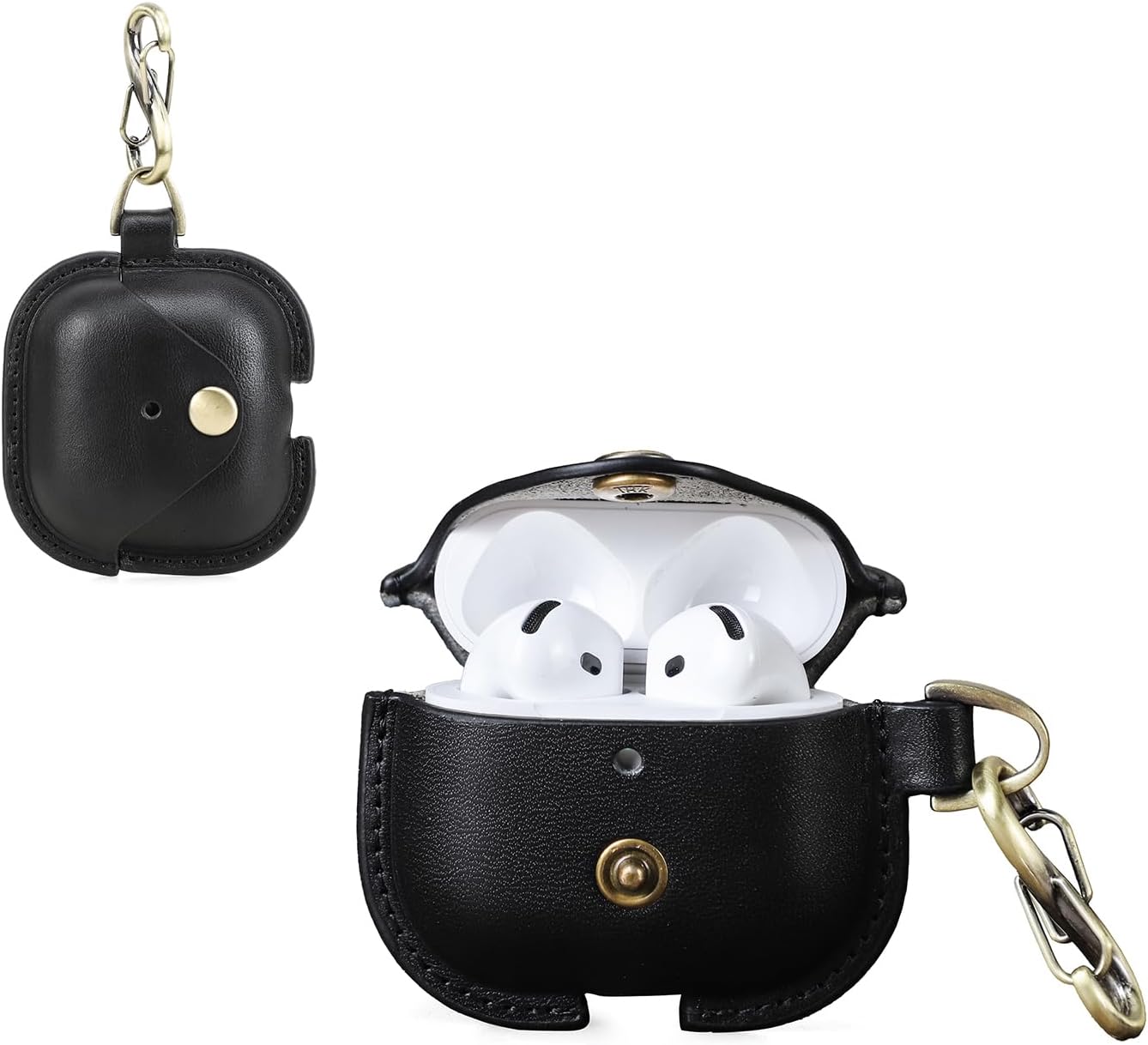 Thumbnail 6 de CONTACT'S FAMILY Leather Case for AirPods Pro 3 (Coffee) with Key Hook