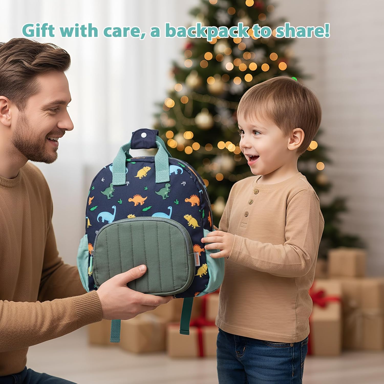 Thumbnail 6 de GAGAKU Toddler Backpack for Boys — Blue Dinosaur Mini Nursery Backpack for Ages 2–4