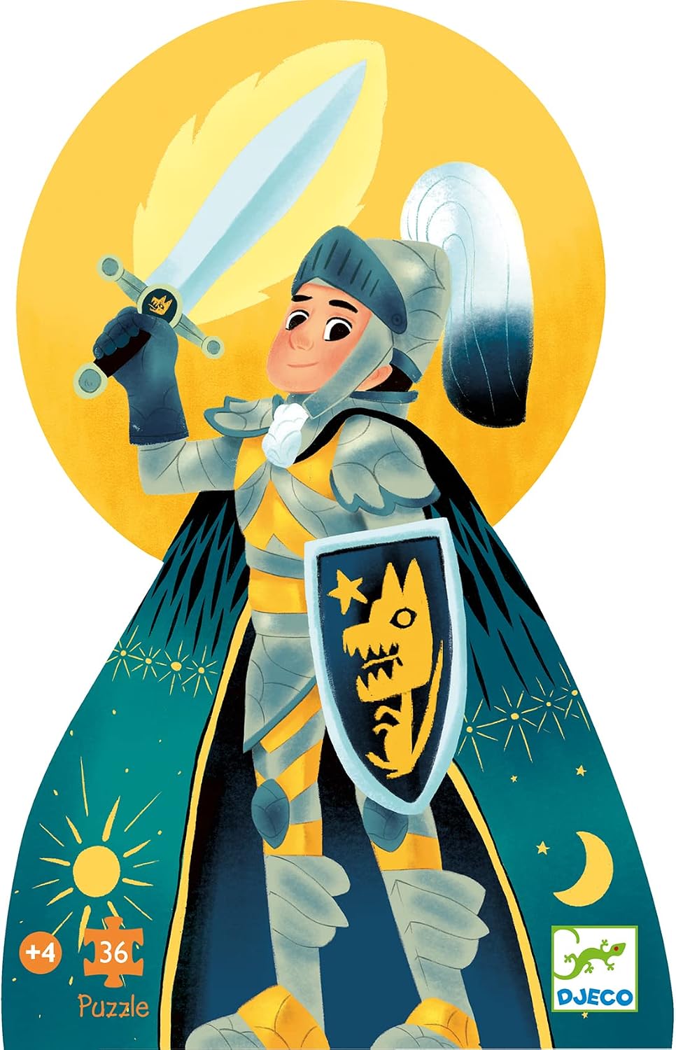 Thumbnail 2 de Djeco Chevalier de la pleine lune 36 pezzi puzzle enfant