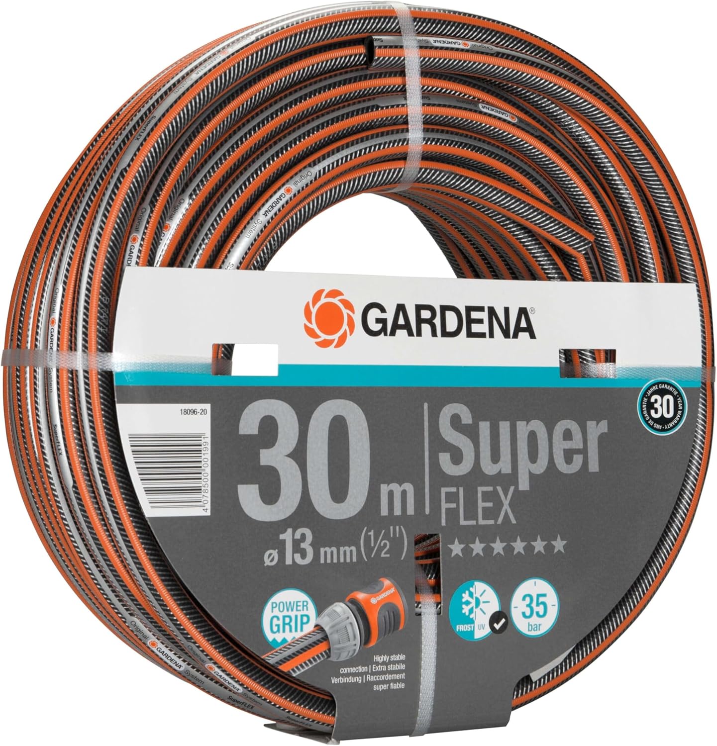 Thumbnail 1 de GARDENA Premium Superflex Garden Hose (13 mm / 1/2 inch, 30 m) with Power Grip profile