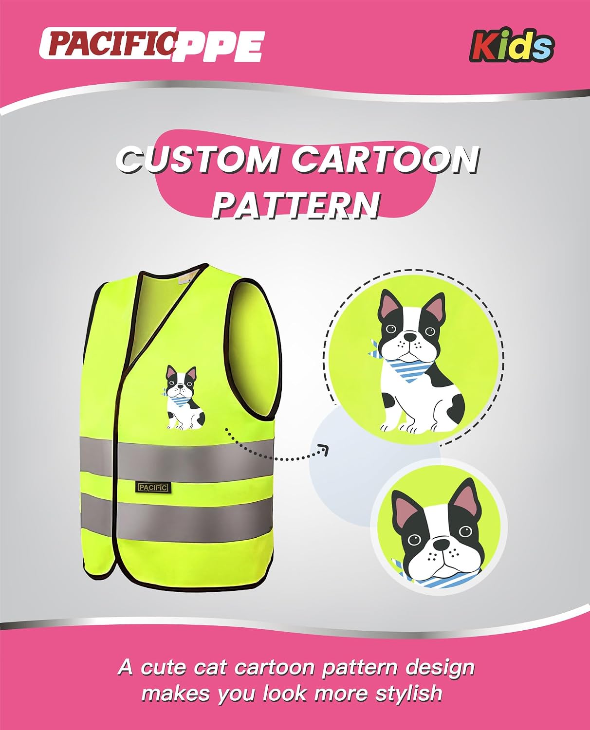 Detalle de PACIFIC PPE Kids Safety Vest X-Small