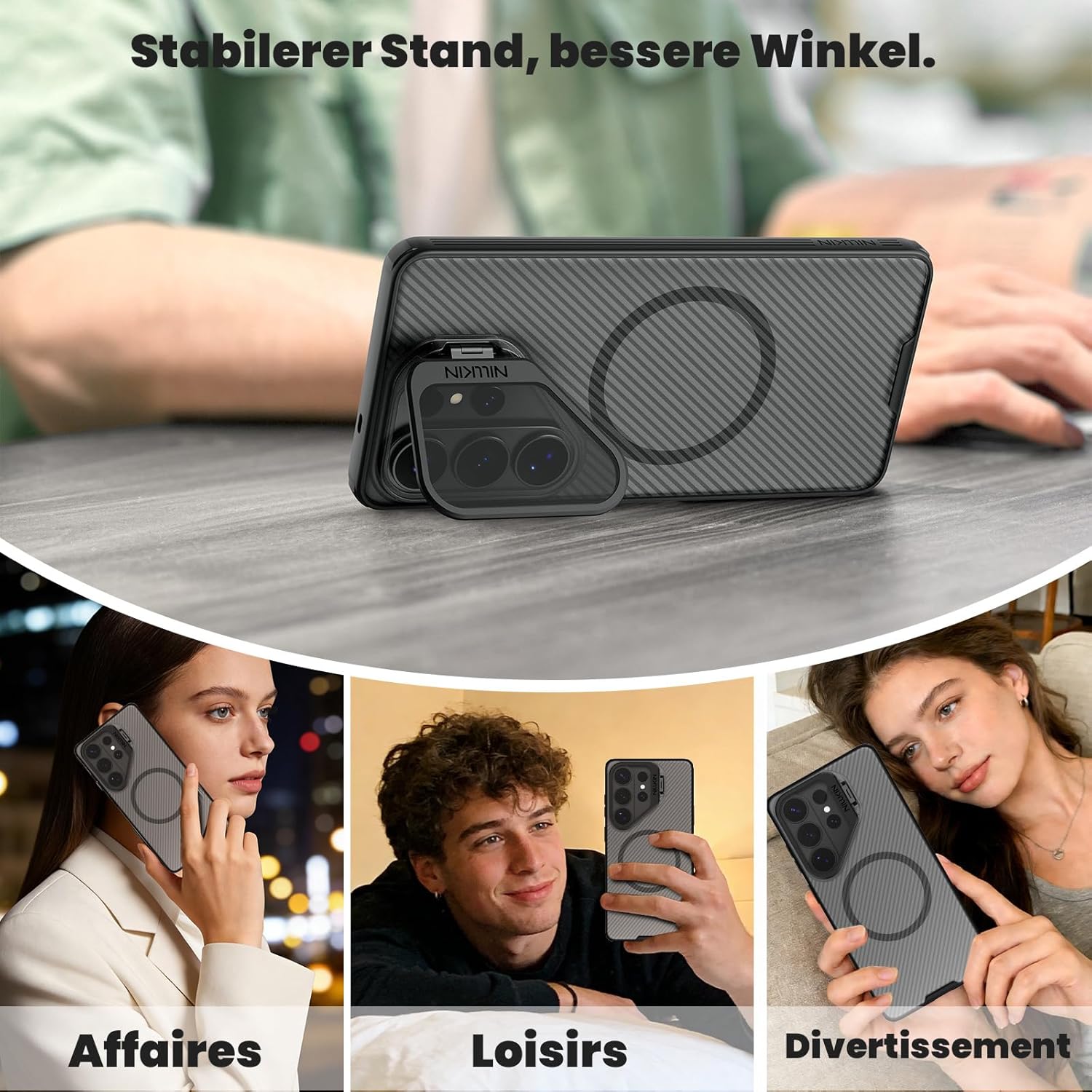 Thumbnail 6 de Nillkin Camshield Prop Magnétique Coque pour Samsung Galaxy S26 Ultra – Protection caméra et support intégré