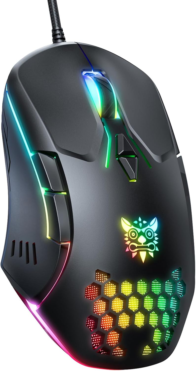 Detalle de Wired PC Gaming Mouse 7-button, Adjustable DPI 🖱