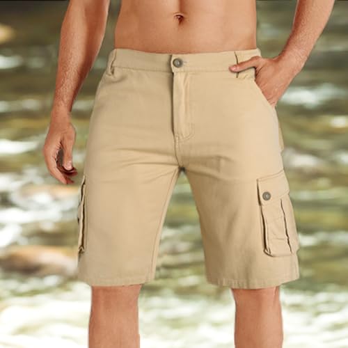 Thumbnail 1 de APTRO Mens Cargo Shorts Combat Casual Cotton Shorts with Multi Pockets – CS05 Khaki