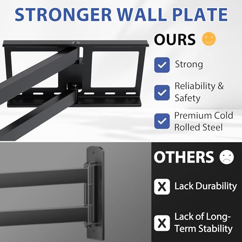 Detalle 2 de BONTEC Soporte TV Pared Brazo Largo 1040mm para 75"