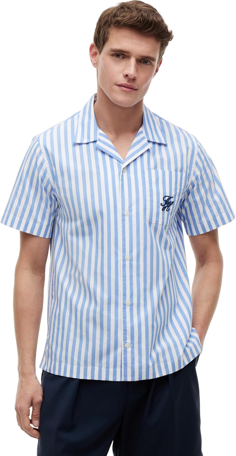 Detalle de Tommy Hilfiger Men's Papertouch Pop STP Sslv Shirt – Mw0mw42986