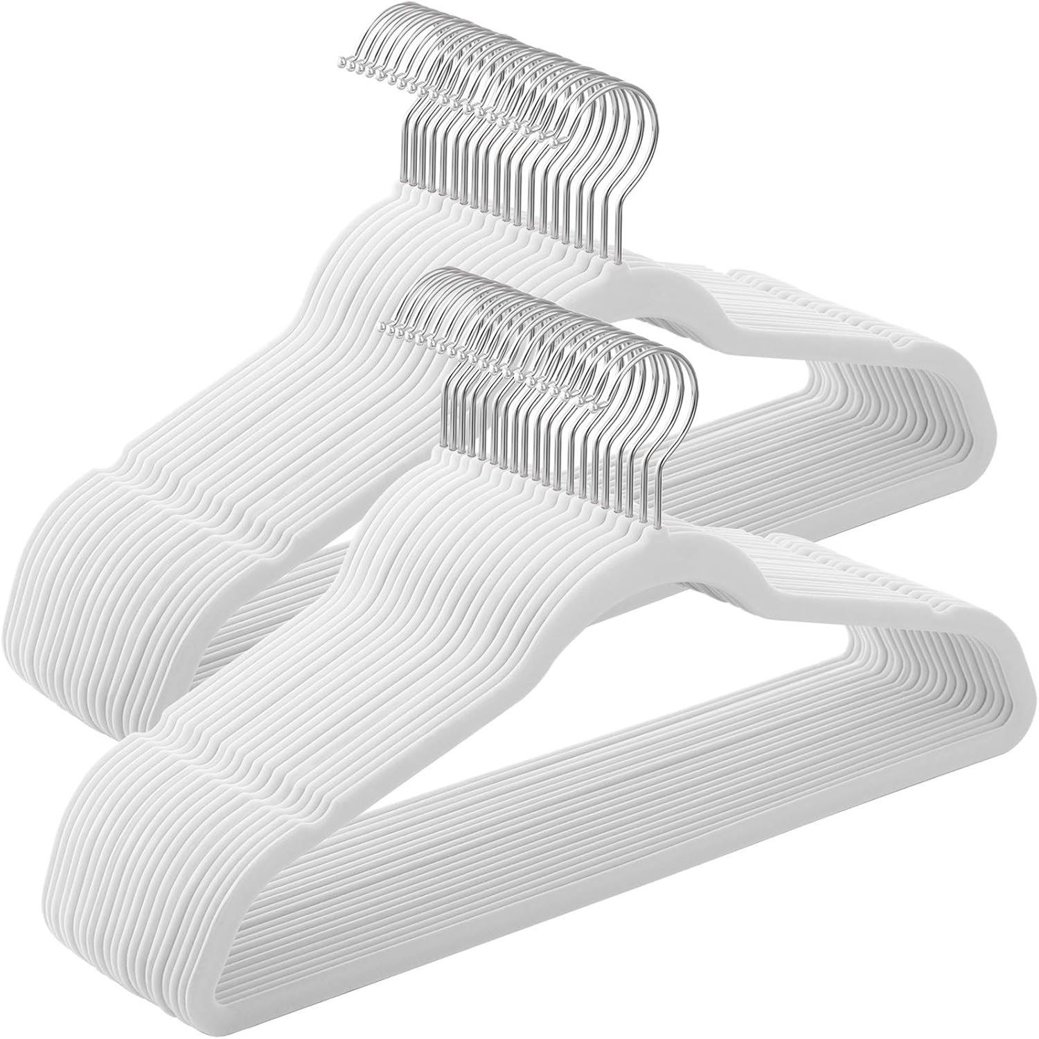 Detalle de Cintres velours SONGMICS Lot de 50 – 41,5 cm, capacité 5 kg, crochets pivotants à 360° (CRF026W04)