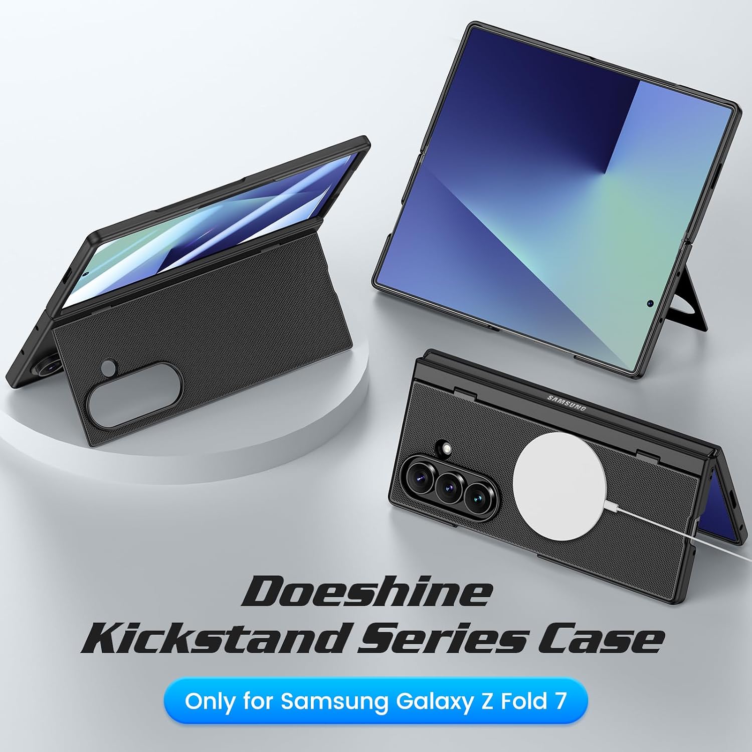 Thumbnail 1 de Doeshine Galaxy Z Fold 7 Case with 9H Screen Protector