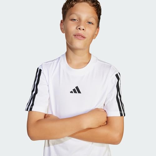 Thumbnail 7 de Adidas Bambini Essentials 3 Stripes T-Shirt - 15-16 anni, White/Black