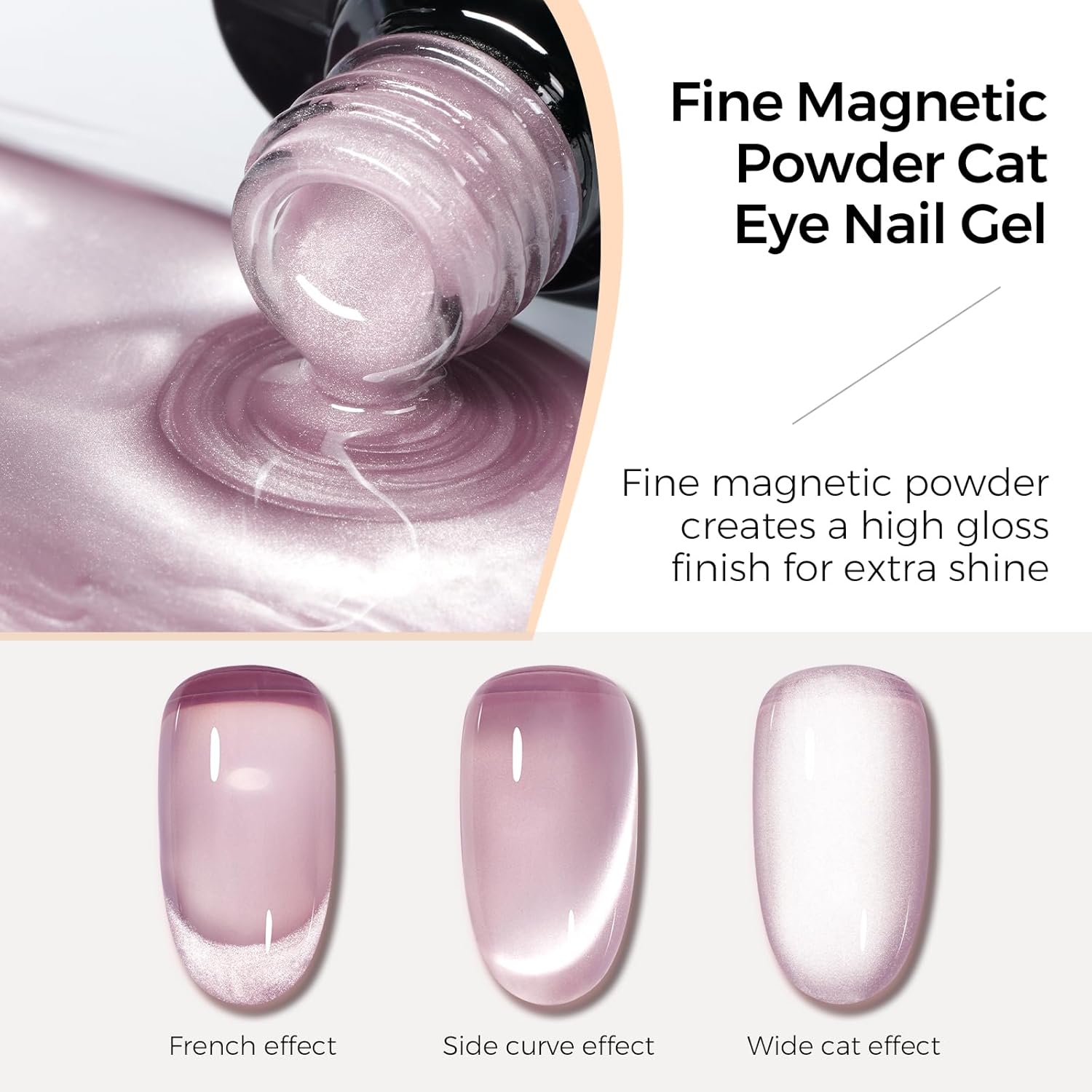 Thumbnail 5 de TOMICCA Cat-Eyes-Gel UV-Nagellack mit Magneten, 6 Farben Glitzer-Set (8 ml) – für DIY & Anfänger