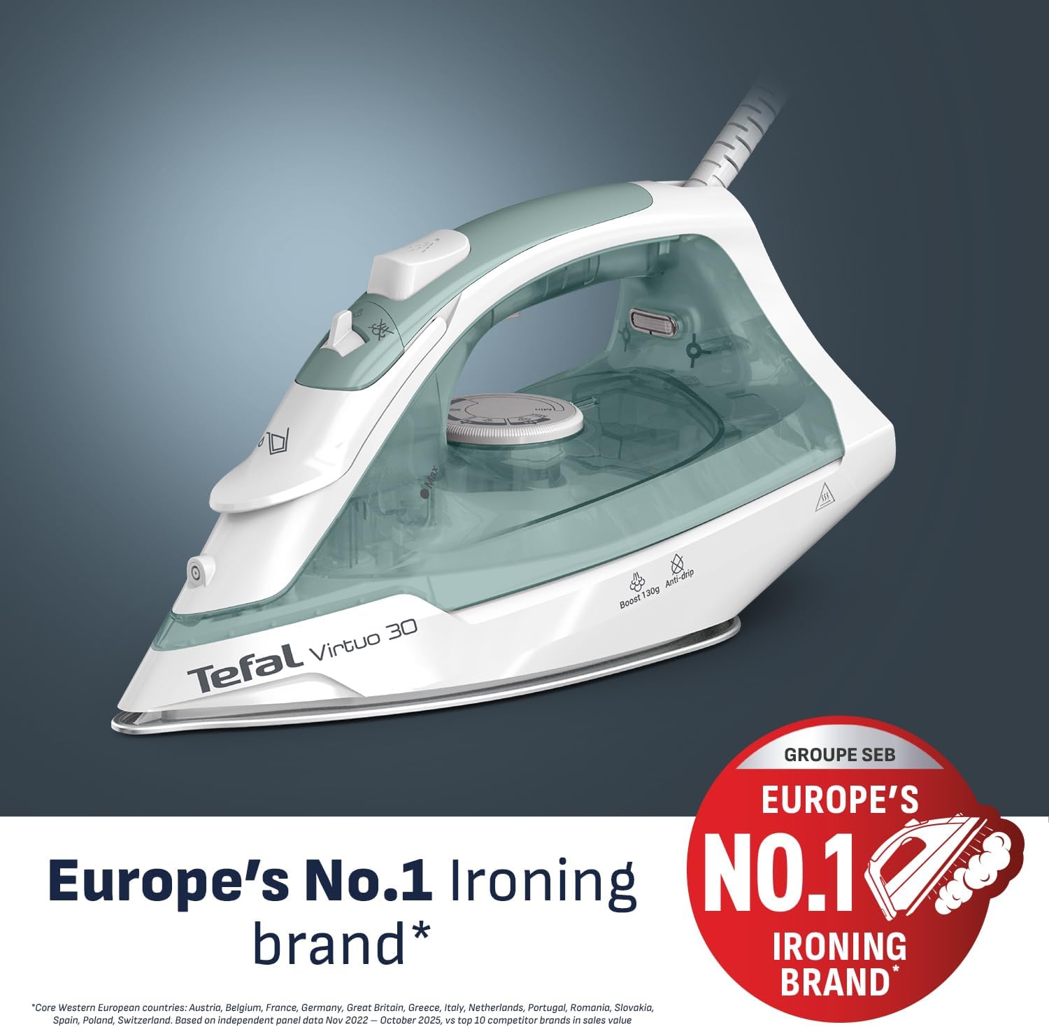 Thumbnail 1 de Tefal Virtuo 30 Steam Iron 2000W