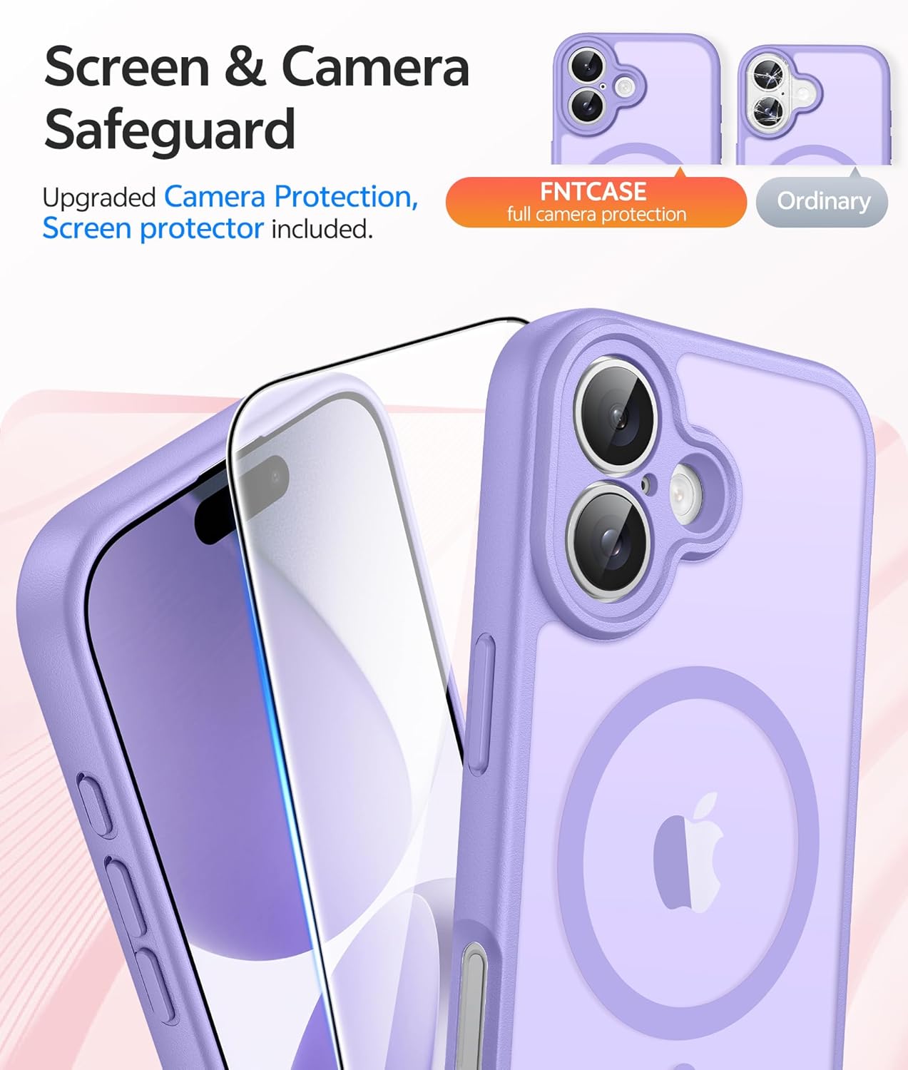 Detalle 2 de FNTCASE for iPhone 17 Translucent Matte Case