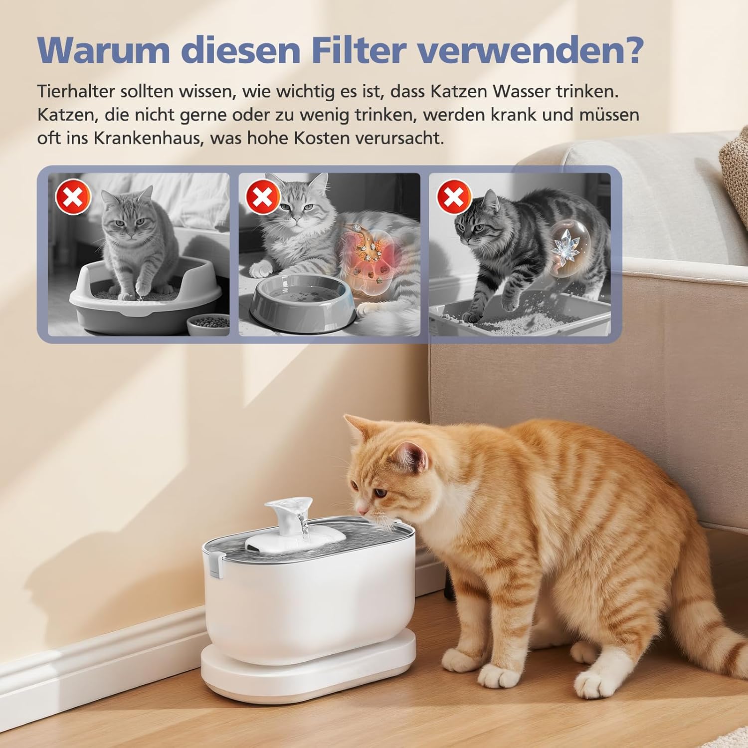Thumbnail 4 de 16er-Pack Katzenbrunnen Filter für PETLIBRO Dockstream – kompatibel mit PLWF005, PLWF105, PLWF115 & PLWF305