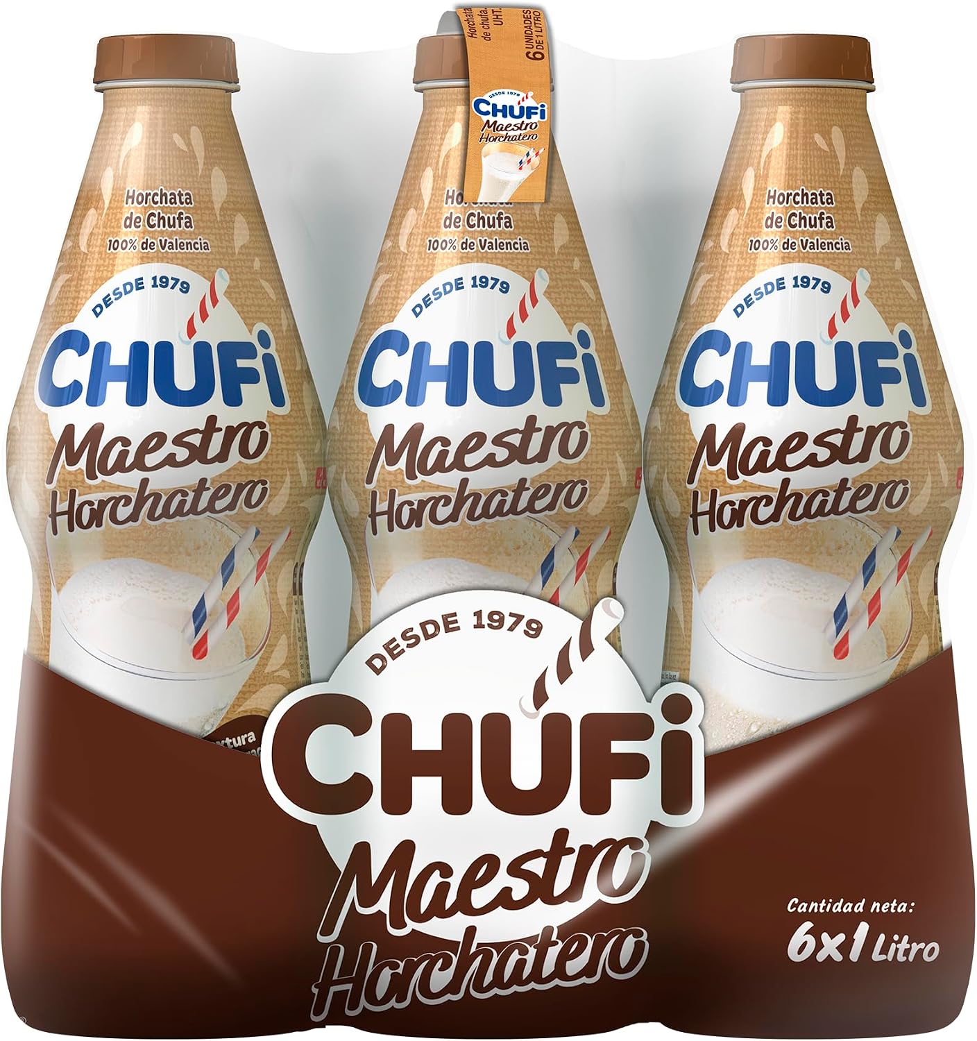 Detalle 2 de Chufi Horchata Maestro Horchatero Pet 6x1L 🥤