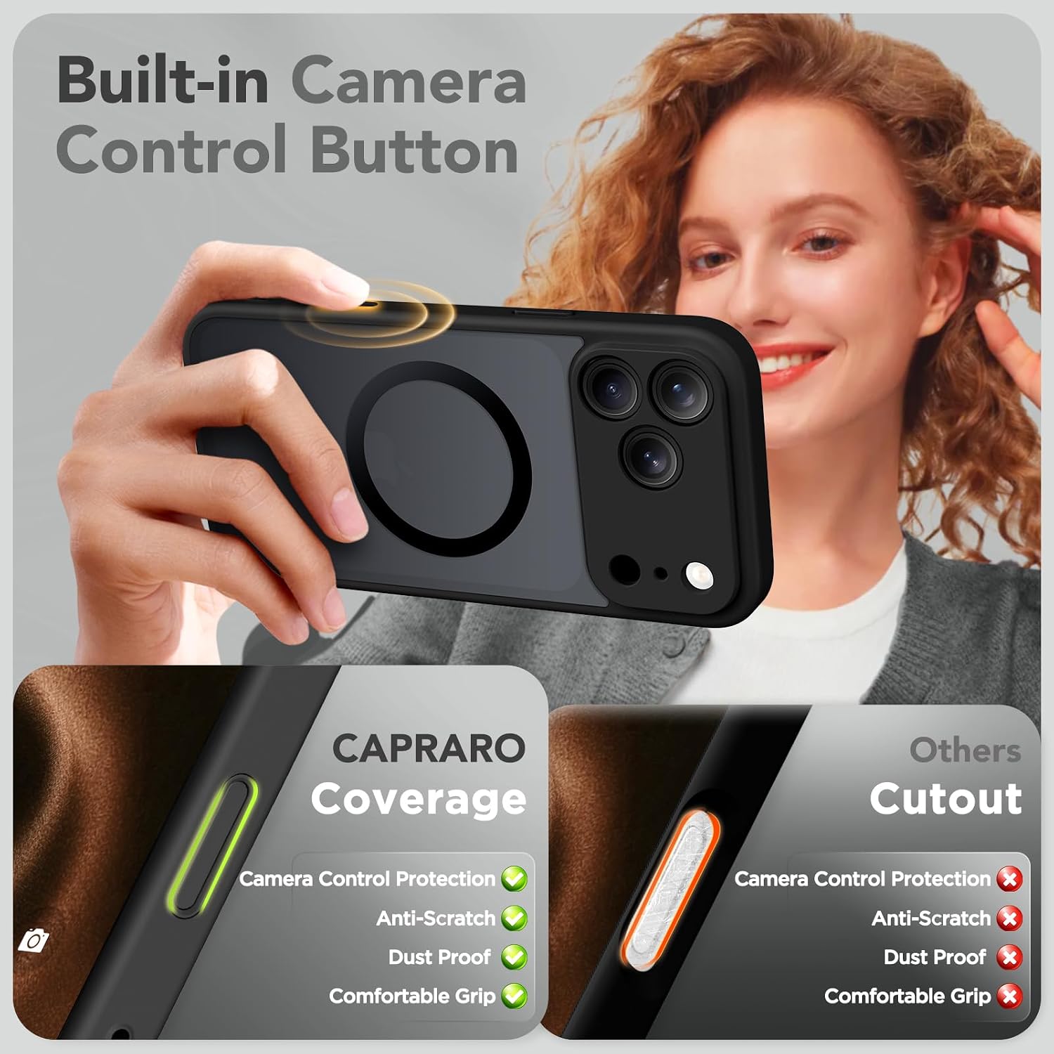 Thumbnail 4 de CAPRARO Magnetic iPhone 17 Pro Case MagSafe