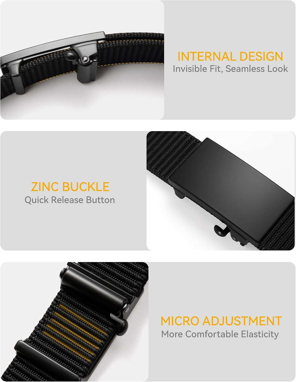 Detalle de CHAOREN Nylon Ratchet Belt, 31mm