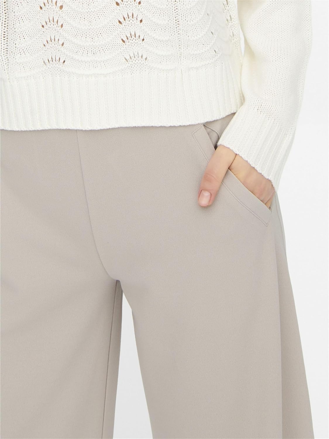 Thumbnail 6 de JDY Damen Hose mit Weitem Bein und Elastischer Taille – Regulärer Schnitt, vielseitig kombinierbar
