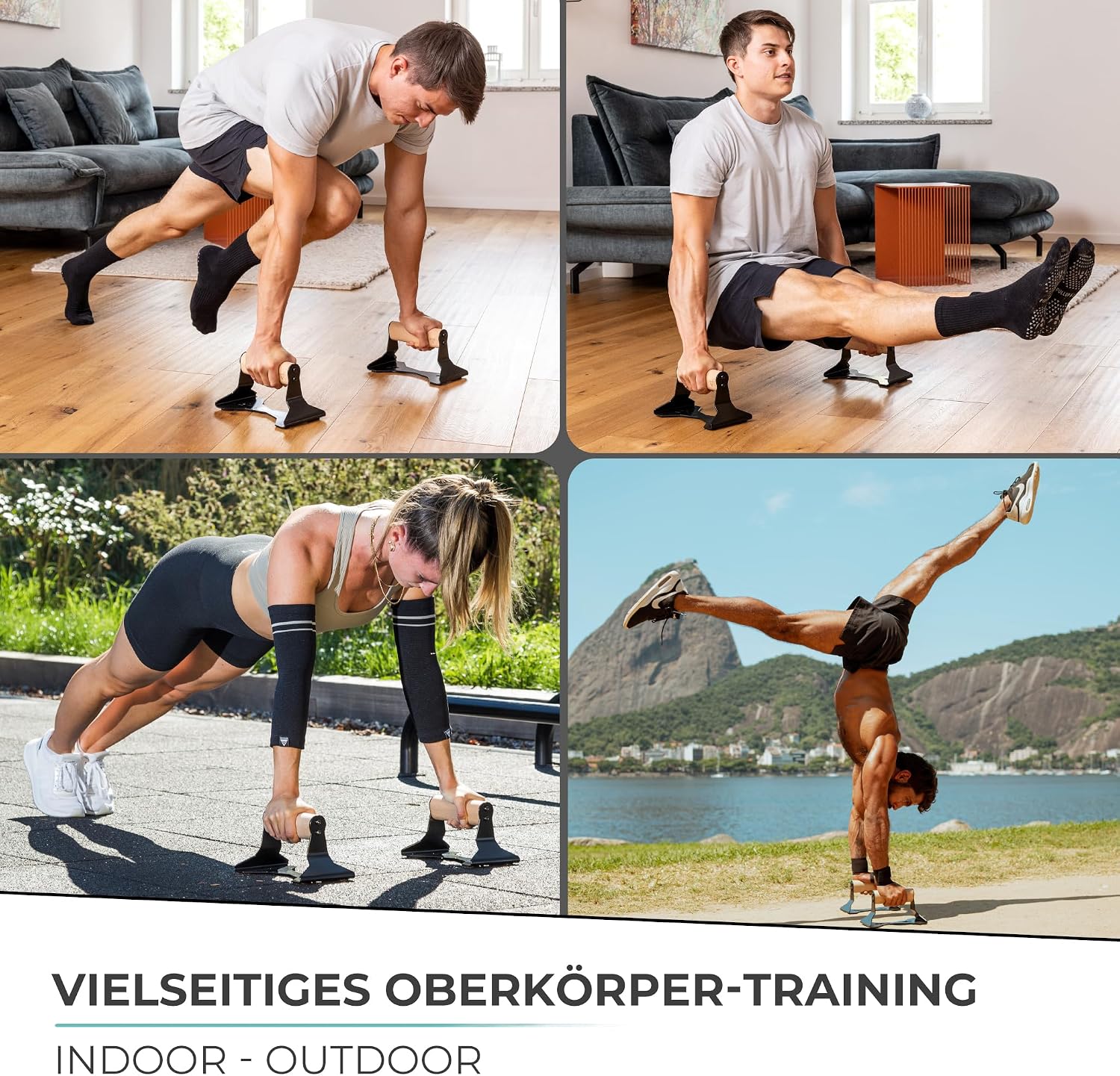 Thumbnail 5 de PULLUP & DIP Liegestützgriffe Holz mit 200 kg